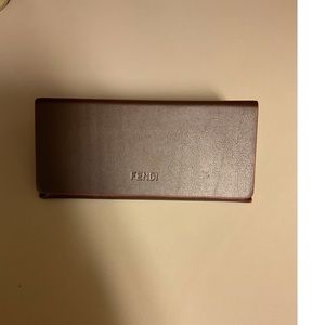 Leather FENDI sunglasses case